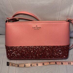 Kate Spade Flash Glitter Crossbody Bag Pink